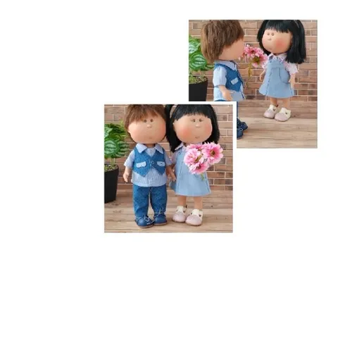 Dolls on Wooden Floor