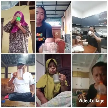 People Drinking from Cups Relaxedly