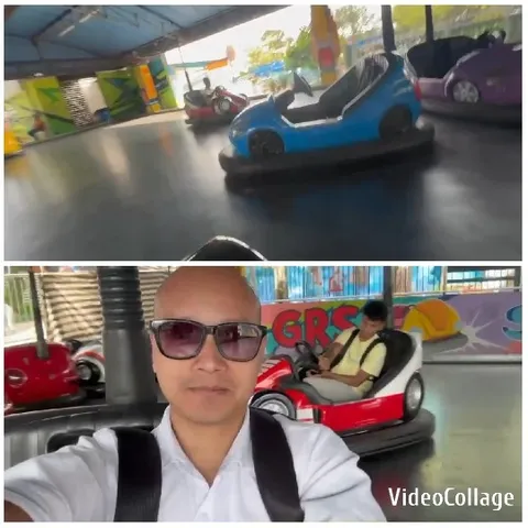 Bumper Cars and Joyful Posing