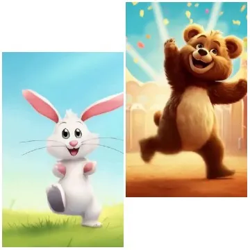 Dancing Animals in Celebration