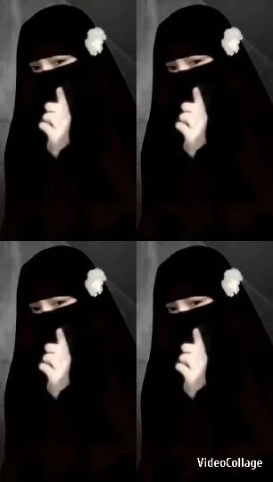 Gestures of a Woman in Niqab