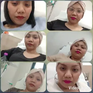 Woman in Casual Setting with IV Drips