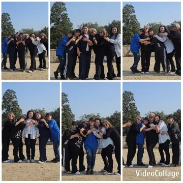 Group Smiling in Outdoor Setting