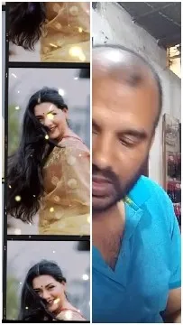 Smiling Woman and Pensive Man
