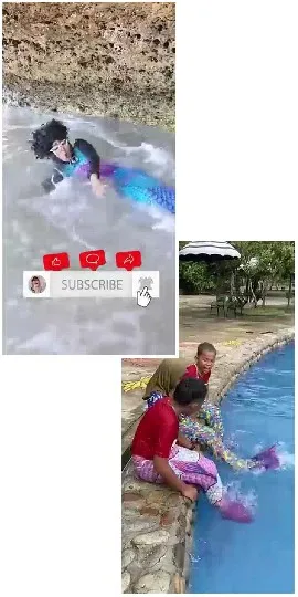 Mermaid by Water and Poolside