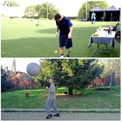 Playing with Balls Outdoors