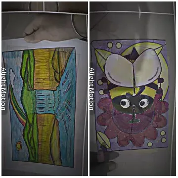 Colorful Drawings of Nature and Abstract
