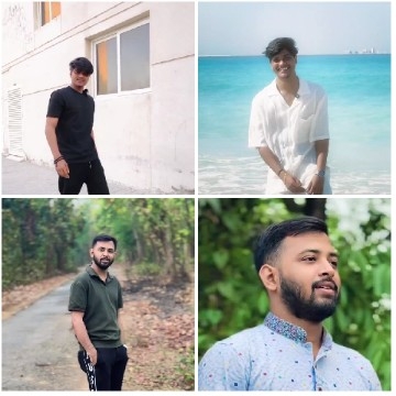 Four People in Different Settings