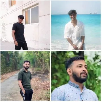 Four People in Different Settings
