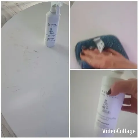 Cleaning Supplies and Wiping Surface