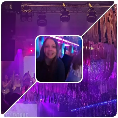 Dancing at a Colorful Club