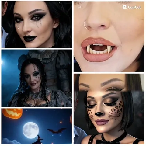 Gothic Makeup and Night Scenes