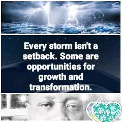 Stormy Sky and Inspirational Message