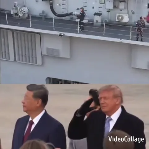 Soldiers on Military Ship and Men in Suits