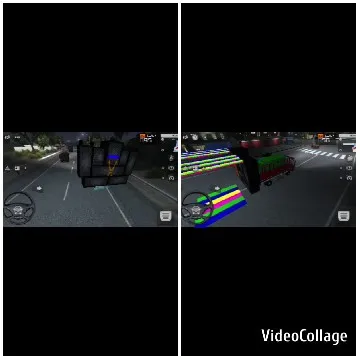 Video Game Scene with Vehicles