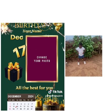 Birthday Card and Celebratory Child