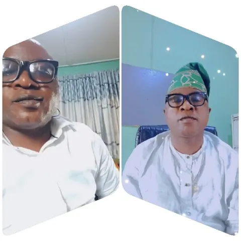Two Individuals in Different Attire
