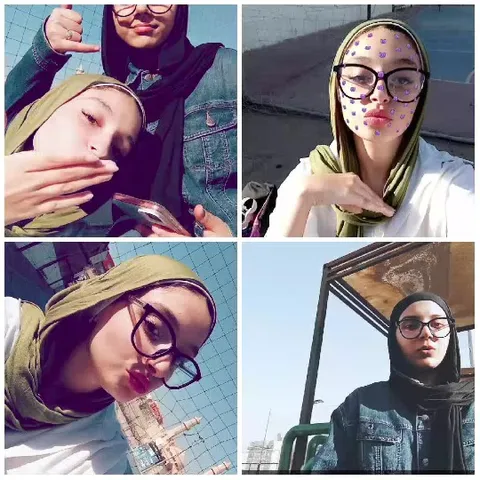 Women with Headscarves in Casual Setting