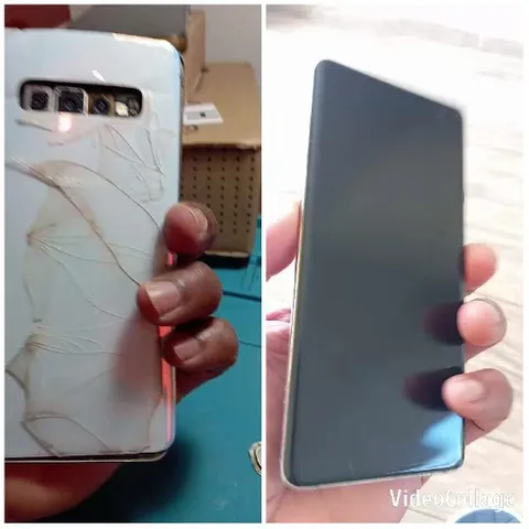 Smartphones with Cracked and Black Screens