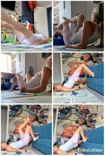 Athletic Exercises on Mat
