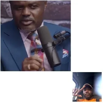 Man Speaking, Another Taking Selfie
