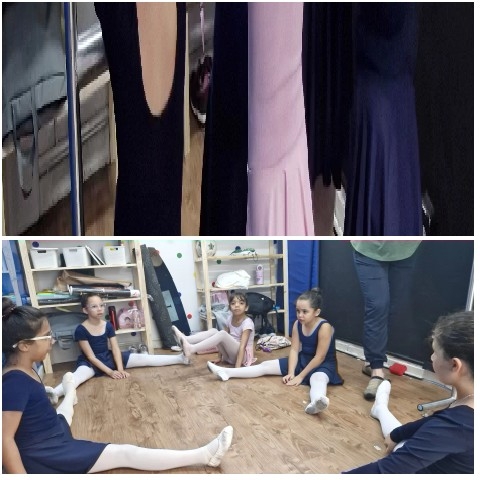 Ballet Outfits and Stretching Girls