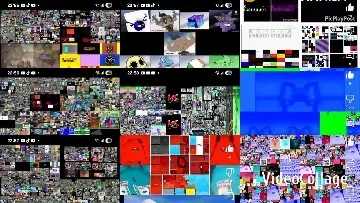 Colorful Abstract Grid of Designs