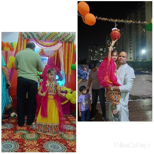 Festive Setting with Young Girl