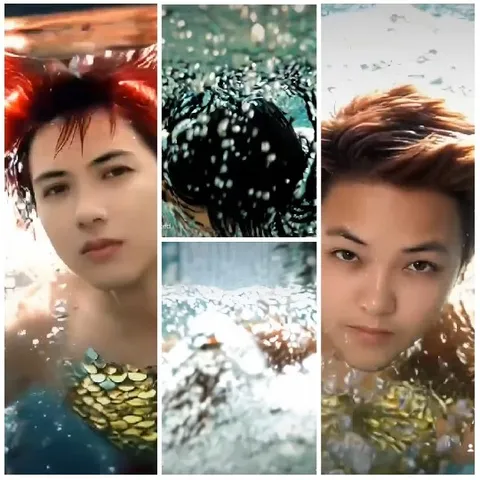 Underwater Mermaid Style and Bubbles