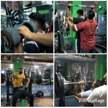 Gym Workout with Various Exercises
