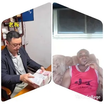 Man with Money and Couch Scene