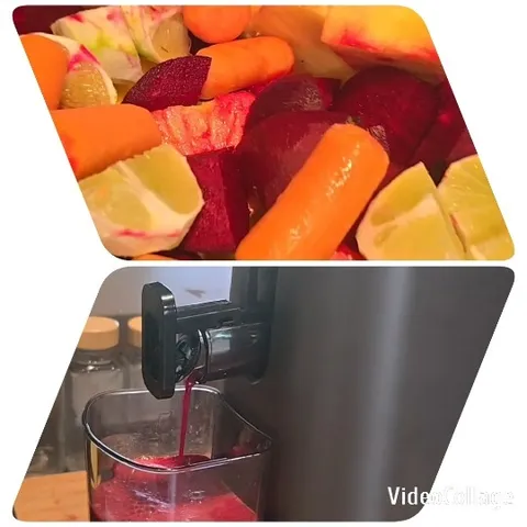 Fruits and Juicer in Action
