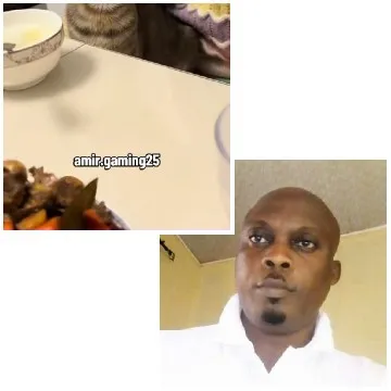 Table Setting and Man Indoors