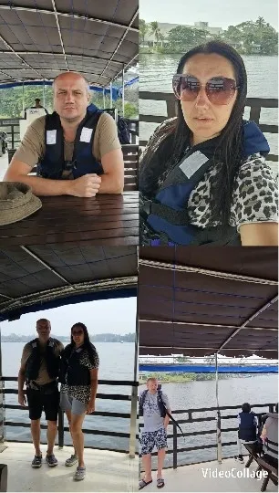 People in Life Jackets on Boat