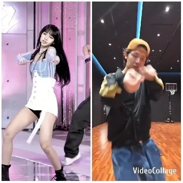 Two People Dancing Energetically