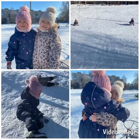 Children Playing in Winter Wonderland
