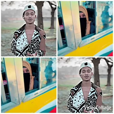 Man in Patterned Shirt Outdoors