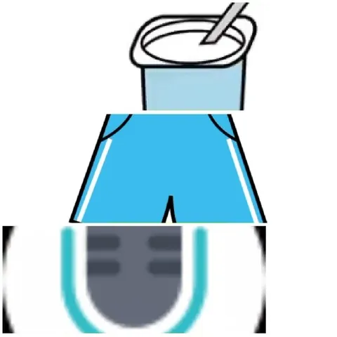 Yogurt Container and Cartoon Shorts