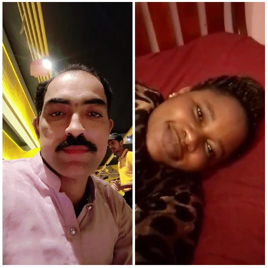 Selfie and Smiling on Bed