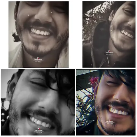 Close-Up Shots of Smiling Bearded Man
