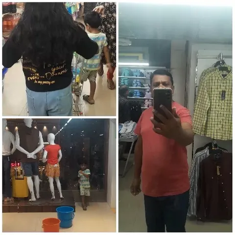 Shopping Scenes in Clothing Store