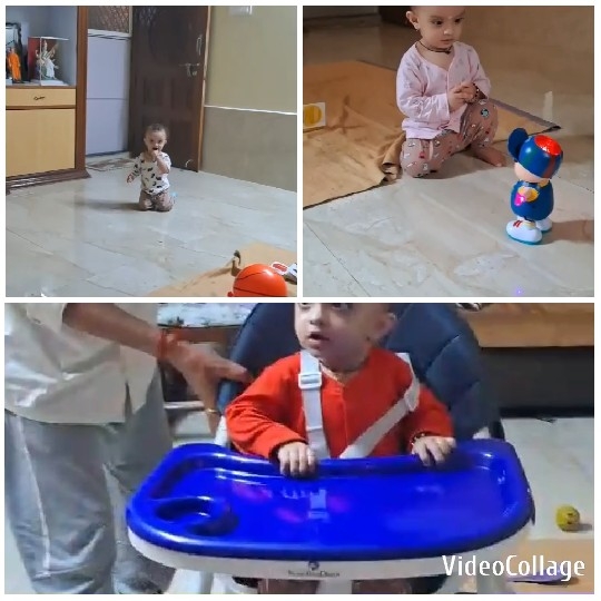 Children Playing on Tiled Floor