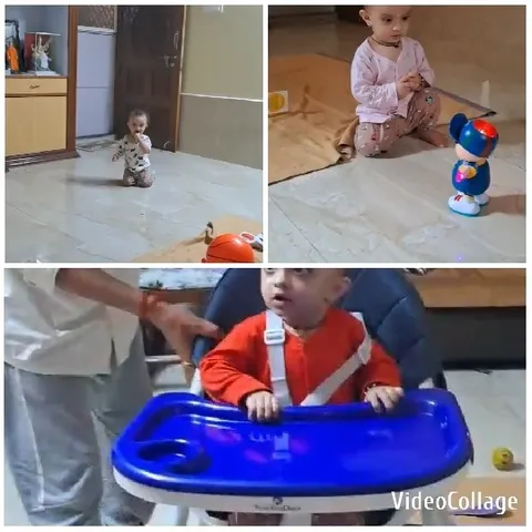 Children Playing on Tiled Floor
