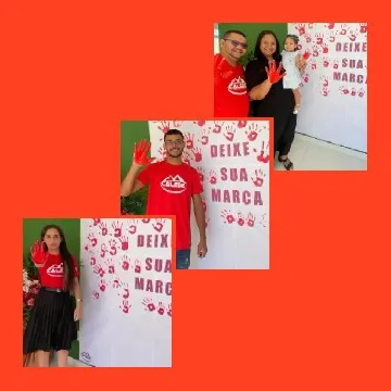 Event Participation with Red Handprints