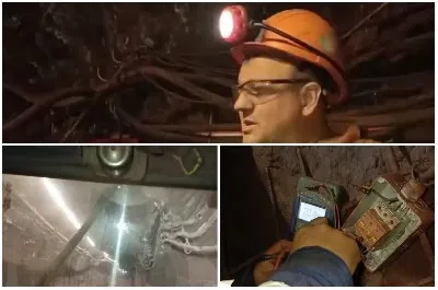 Construction Worker in Underground
