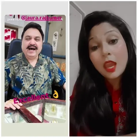 Smiling Man and Speaking Woman