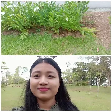Garden and Smiling Person
