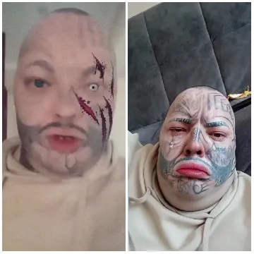 Tattooed Person with Digital Edits