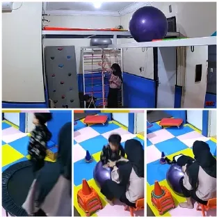 Children Playing in Indoor Play Area