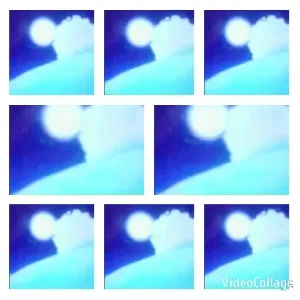 Blurry Blue-Hued Circular Object